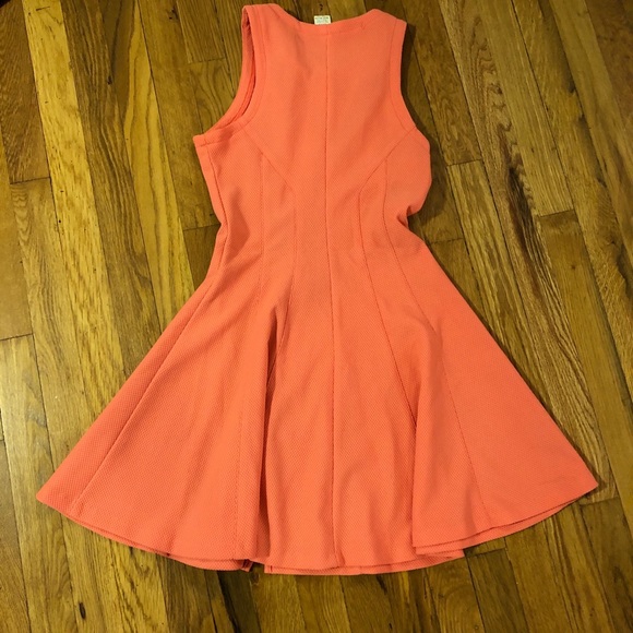Zip Up Coral Dress - Picture 4 of 5